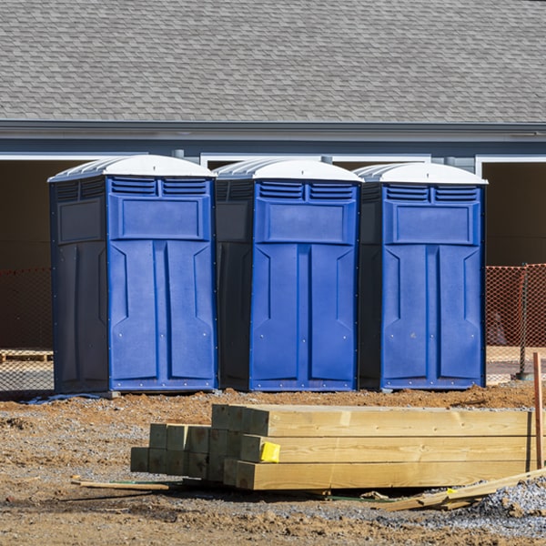 what is the expected delivery and pickup timeframe for the portable toilets in Palmdale